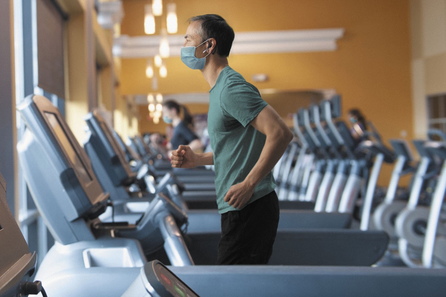 man on treadmill
