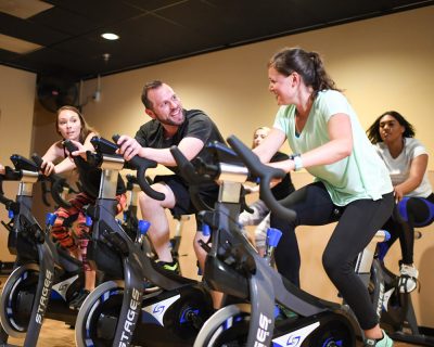 cycling studio spin class