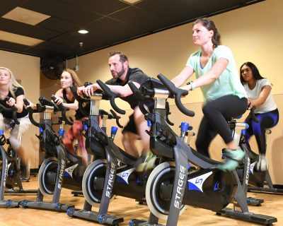 cycling studio spin class