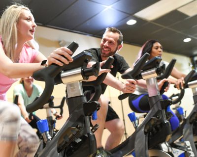 cycling studio spin class