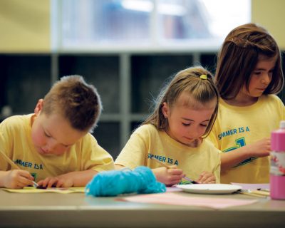Kids Painting at Colorado Athletic Club - Monaco's Blast! Summer Camp
