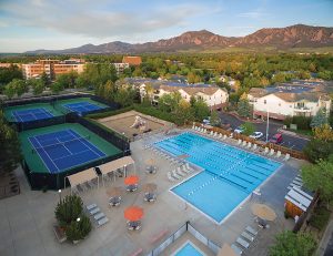 Outdoor Pool and Tennis Courts in Greenwood Village, CO
