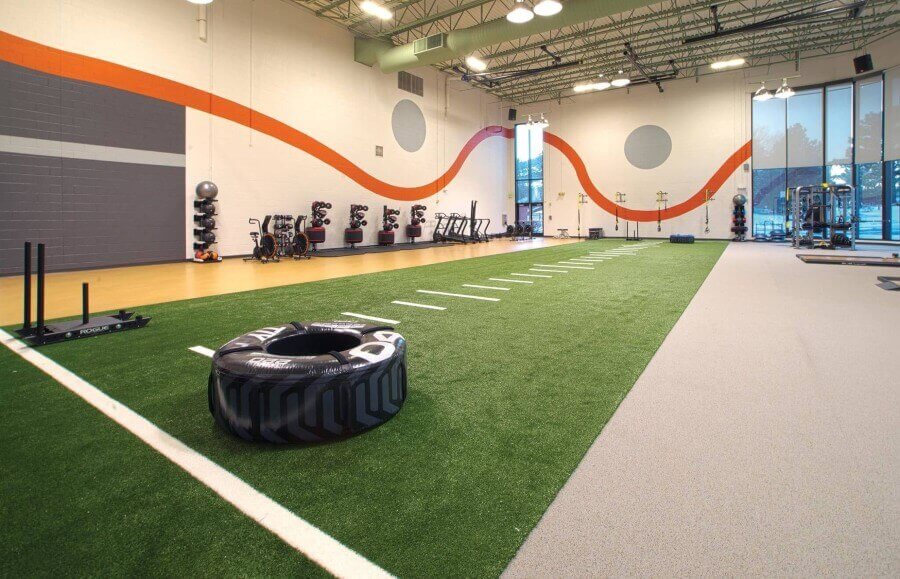 An interior view of Colorado Athletic Club DTC.