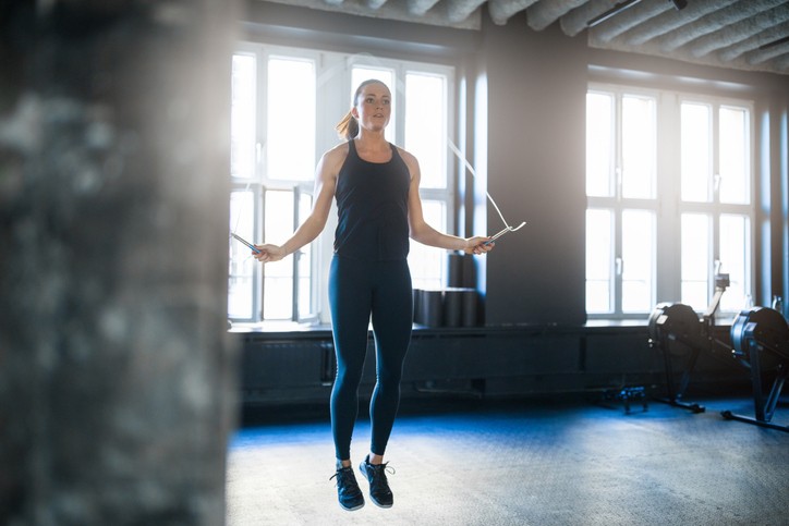 Woman doing skipping,Co