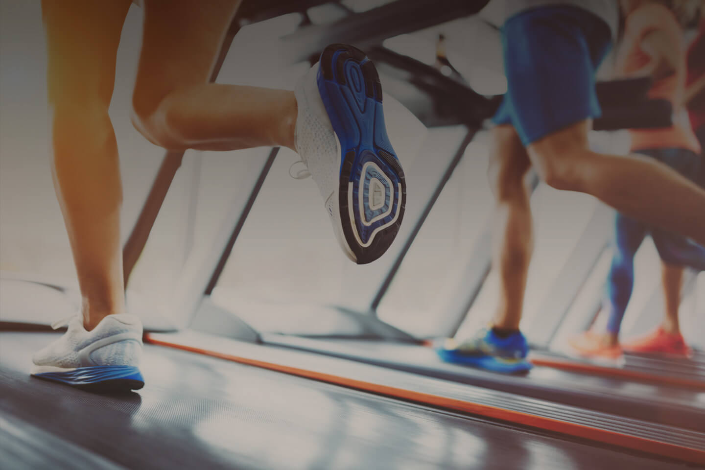 running on treadmill