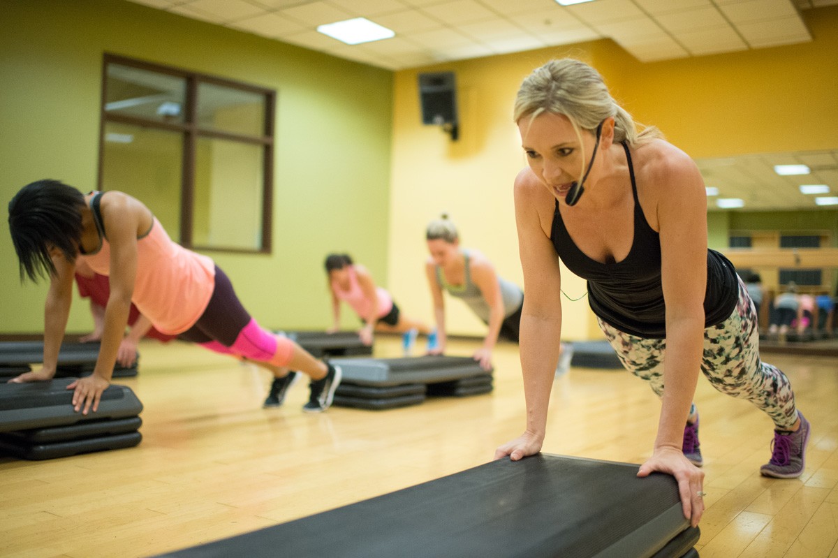 The Step class instructor at Wellbridge Athletic Clubs