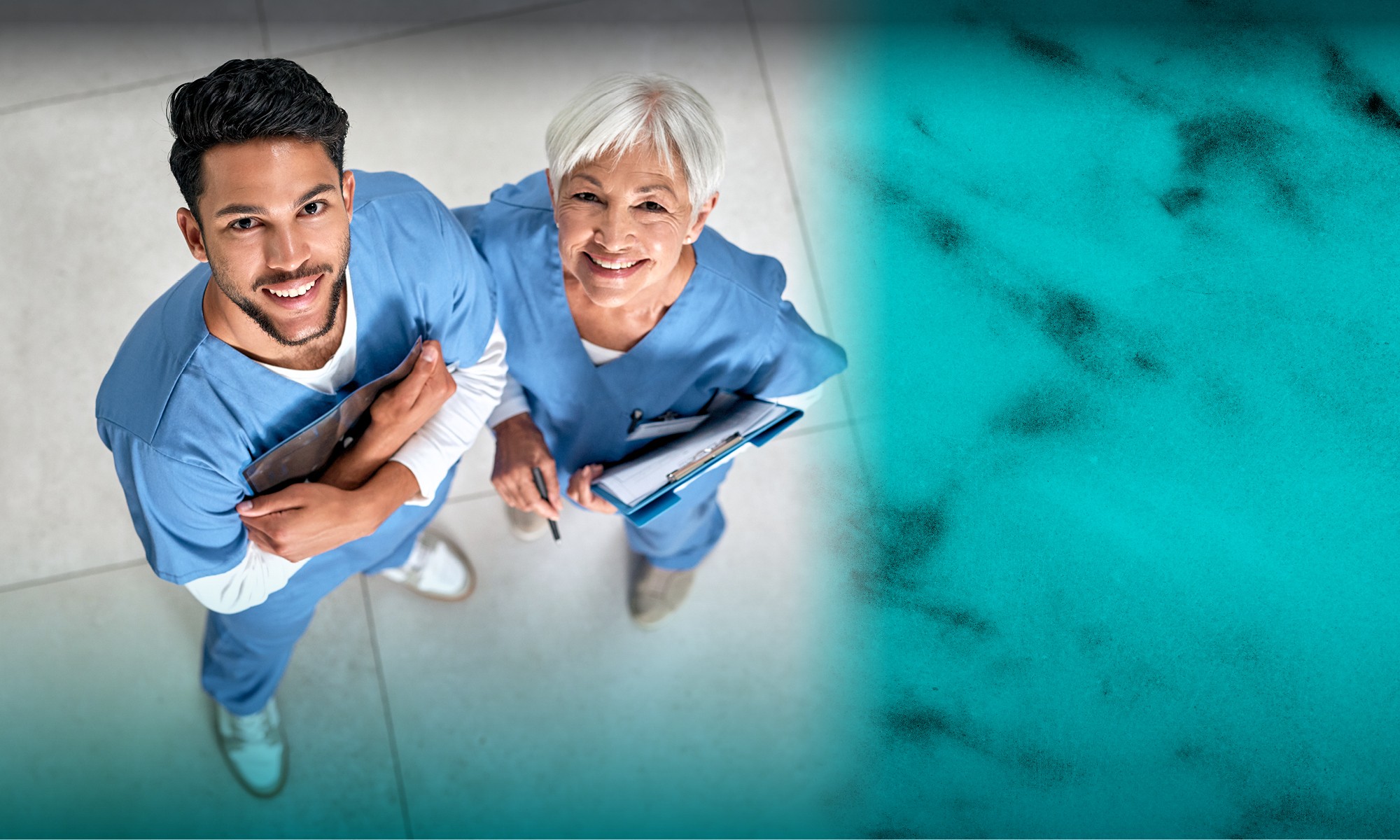 Healthcare workers using Wellbridge Athletic Clubs