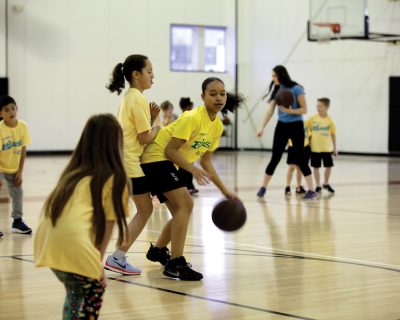 Kids Playing Basketball at Colorado Athletic Club - Monaco's Blast! Summer Camp