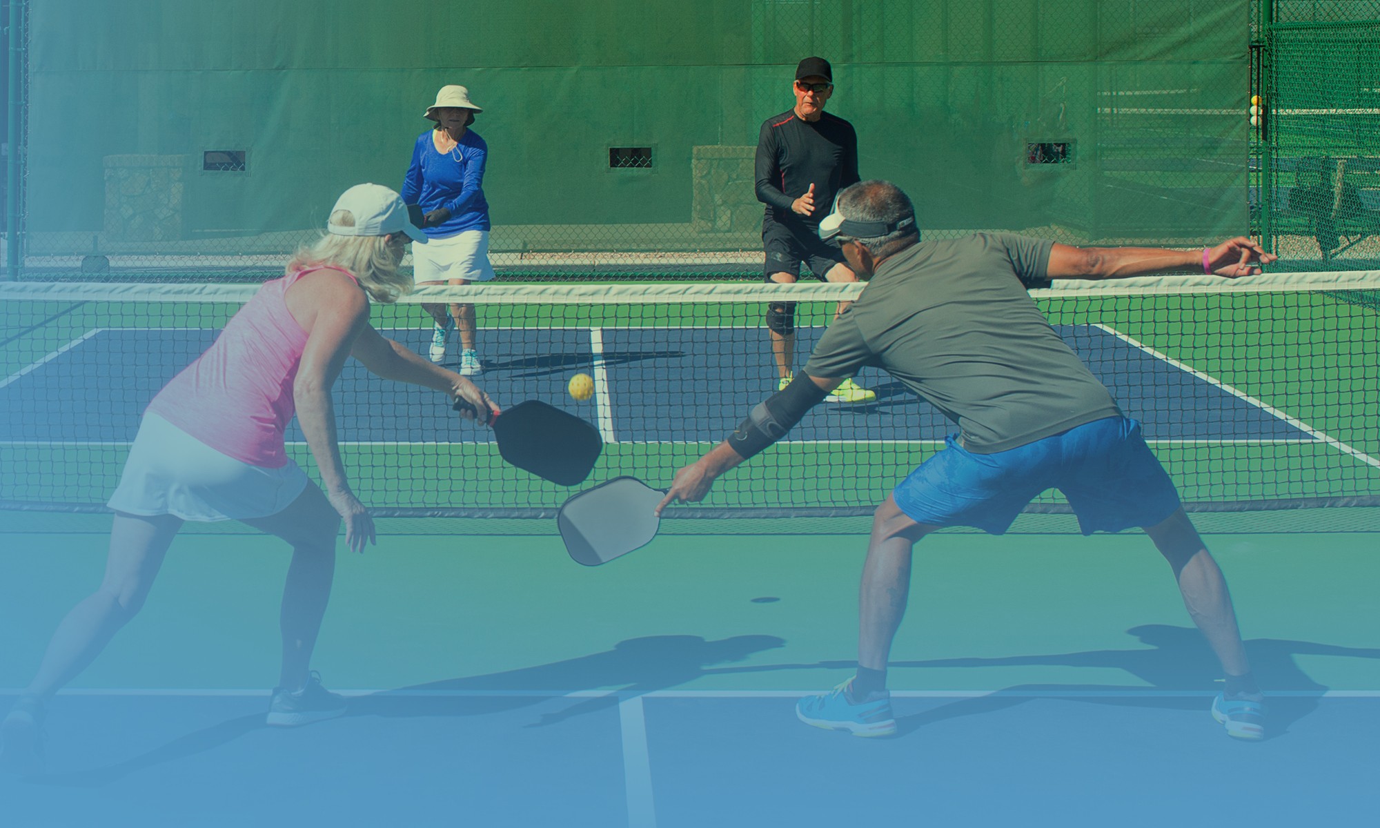 playing tennis