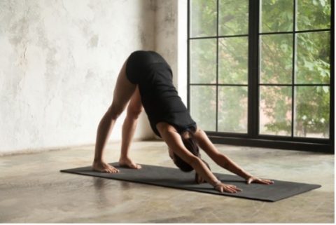 yoga downward facing dog