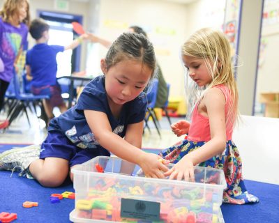 Girls Playing at Childcare | Colorado Athletic Club - Monaco