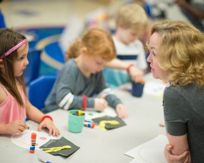 Girls Coloring at Colorado Athletic Club - Monaco | Free Childcare
