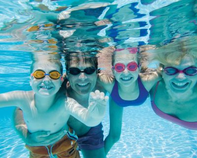 Family With Kids in the Swimming Pool | Child Friendly Gym