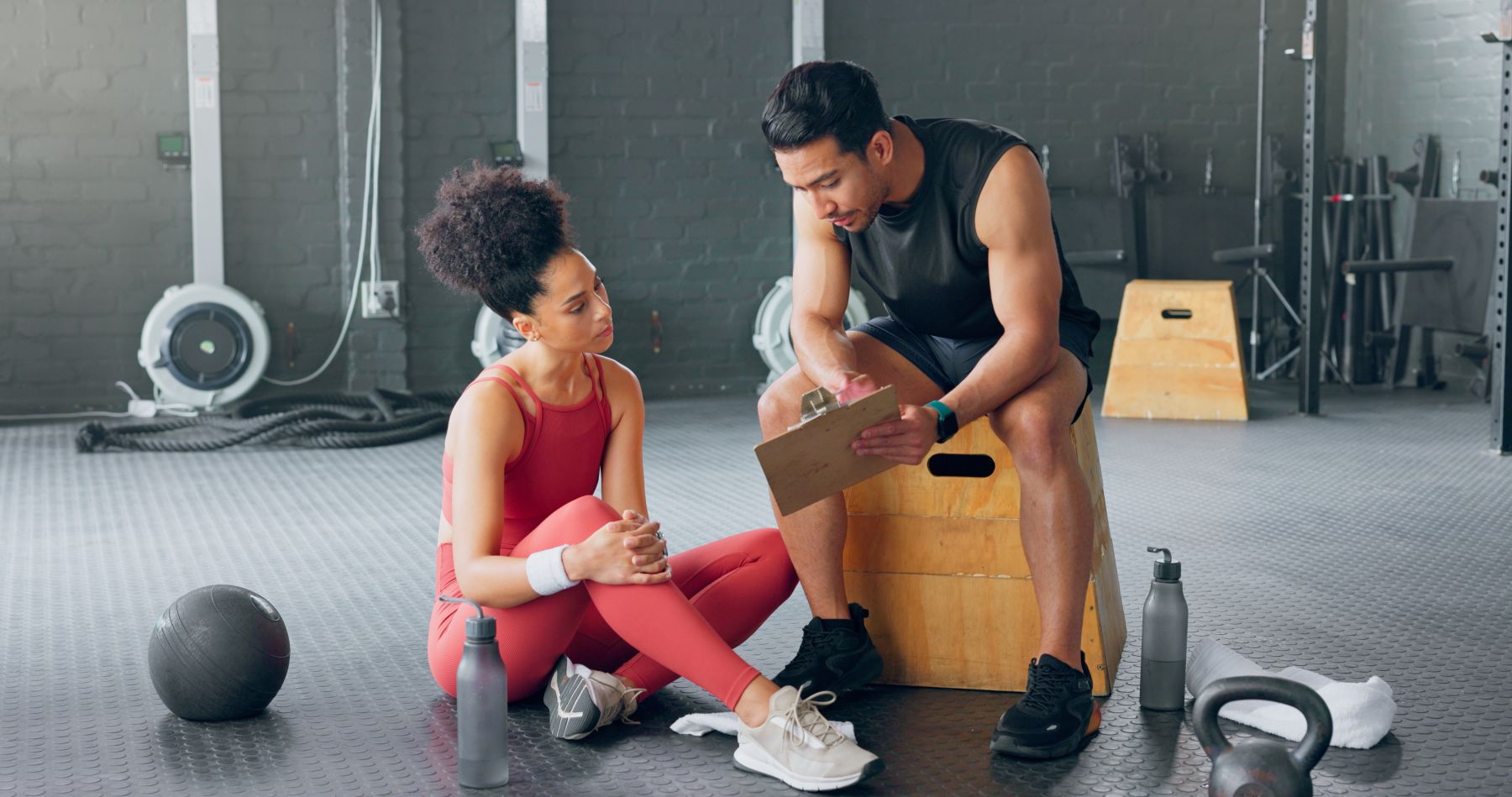Working Out With A Trainer